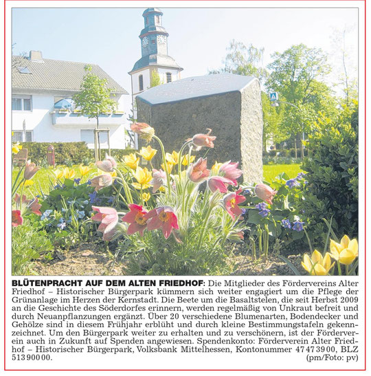 Wetterauer Zeitung vom 29.04.2011