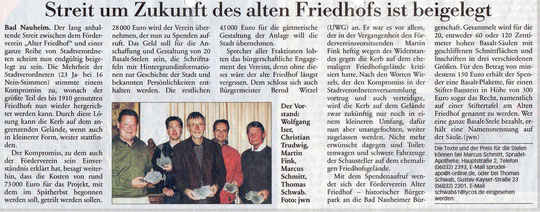 Frankfurter Neue Presse vom 29. April 2008