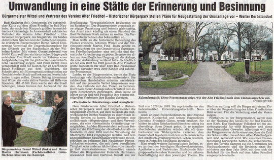 Wetterauer Zeitung vom 22. März 2008