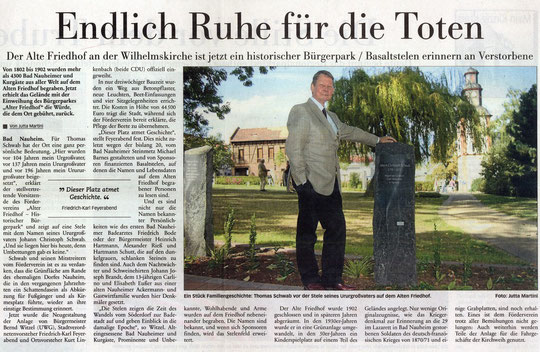 Frankfurter Neue Presse vom 5. Sept. 2009