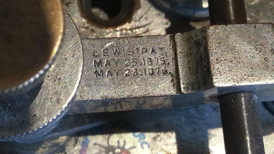 Lewis key, late model produced. Particluar of two patent's write on main arm.