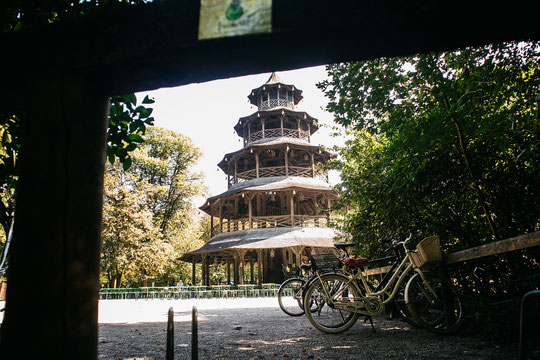 Kein Bild vom Camping, aber dafür vom englischen Garten. (unser einziges Bild aus München :-D )