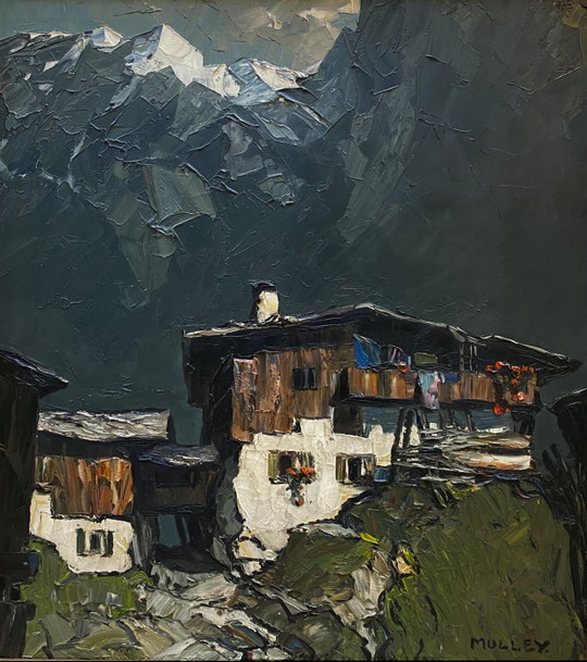Oskar Mulley Gemaelde Berghof