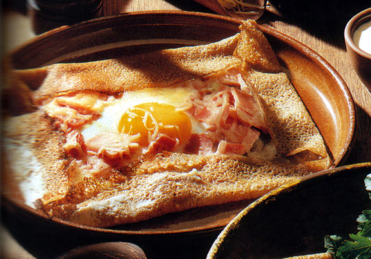 Galette complète: culinary specialty of Britanny
