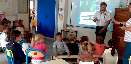 Intervention à l'école de Fourquevaux.