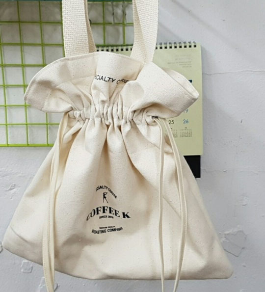 布　巾着　製作