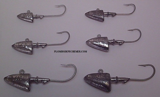 plombs de peche : TETES PLOMBEES BALTIQUE TIGE LONGUE