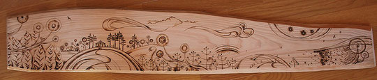 Wood Burning Work  No.01