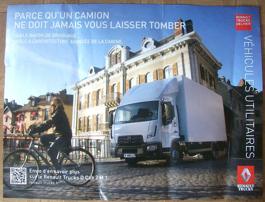 Poster Renault Truck D Cab 2 M, 80x60 cm