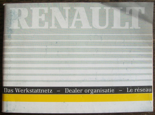Livret Renault Le réseau, Réf : 77 11 085 851, 176 Pages, Janvier 1989..