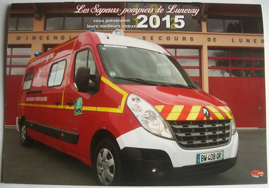 Calendrier "Les Sapeurs-pompier de Luneray" 2015, Format A4
