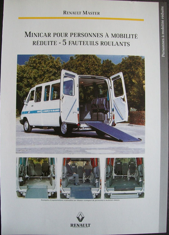 Master minicar pour personnes à mobilité réduite, Durisotti, 1997