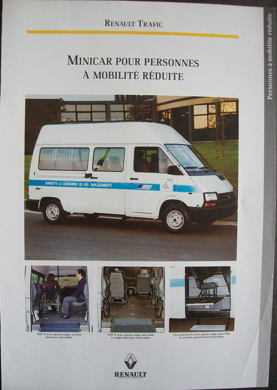 Trafic minicar pour personnes à mobilité réduite, Durisotti, 1997