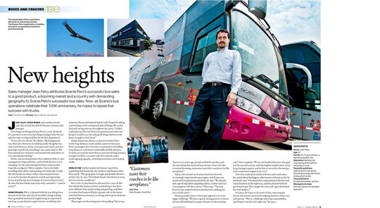 Work for Scania International Magazine.