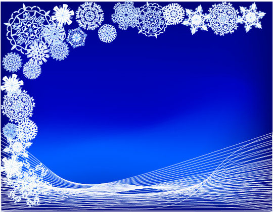 クリスマスの雪の背景 CHRISTMAS SNOWFLAKES VECTOR BACKGROUND6