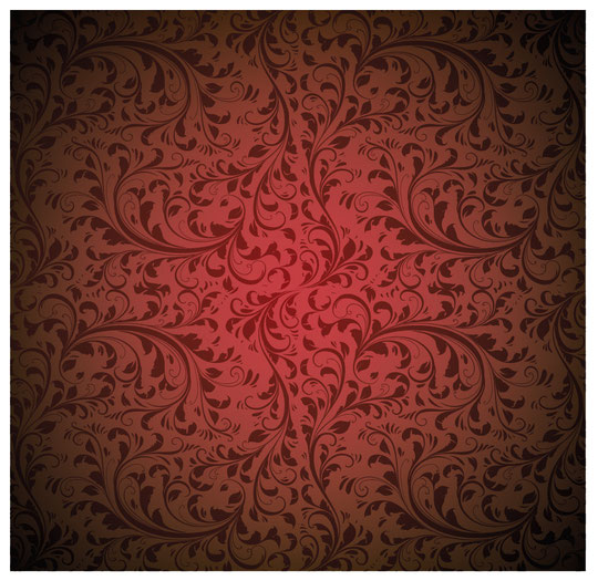 シームレスな植物パターンの背景 Seamless Floral Background Pattern