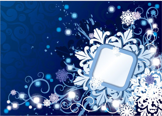 クリスマスの雪の背景 CHRISTMAS SNOWFLAKES VECTOR BACKGROUND6