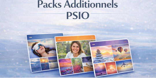 Packs additionnels PSIO pour lunettes de lumino-relaxation – programmes thématiques complémentaires