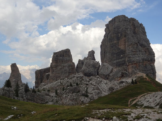 die 5 Torri: Torre Inglese (ganz links), Torre Grande (rechts)