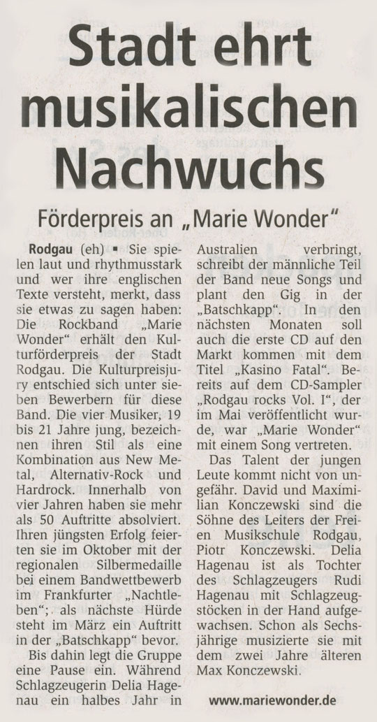 Offenbach Post, 30.11.2010