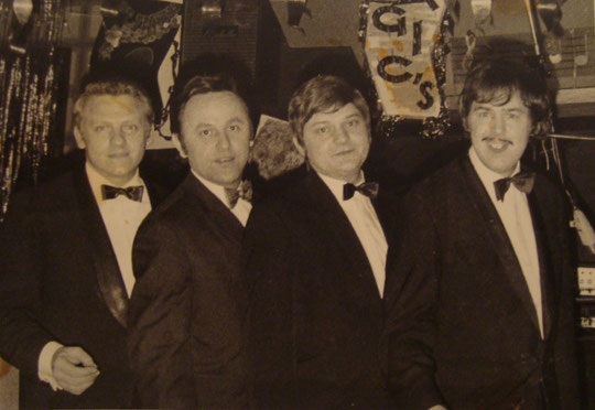 v.l.n.r.: Benny Thomson, Jaro Fux, Jupp Seipel, Oliver Dillen