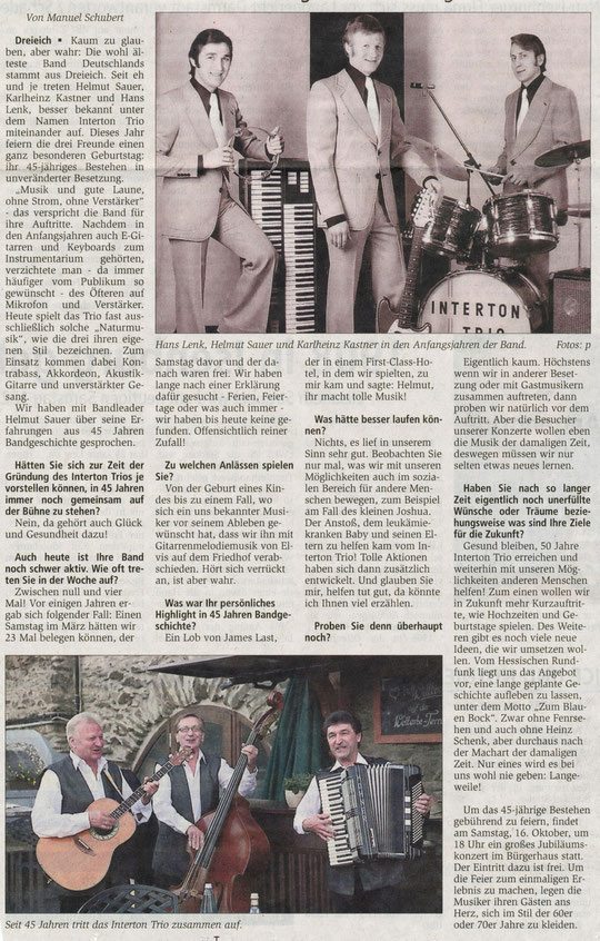 Offenbach Post, 9. Oktober 2010