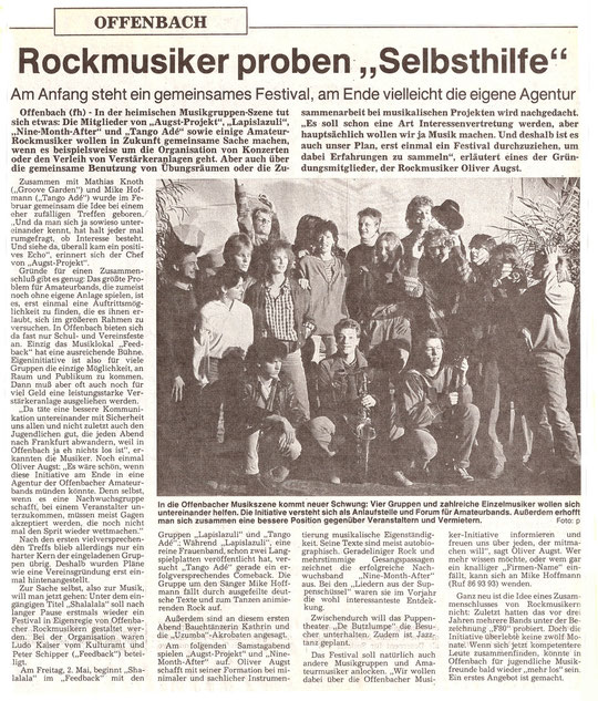 1986: Ein Ehrgeiziges Projekt, aus dem leider nie etwas geworden ist.