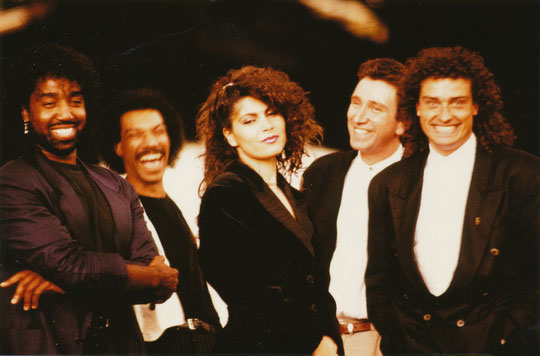 v.l.n.r.: Larry London, Thomas White, Amy Zahedi, Andreas Lukas, Niko Brocke