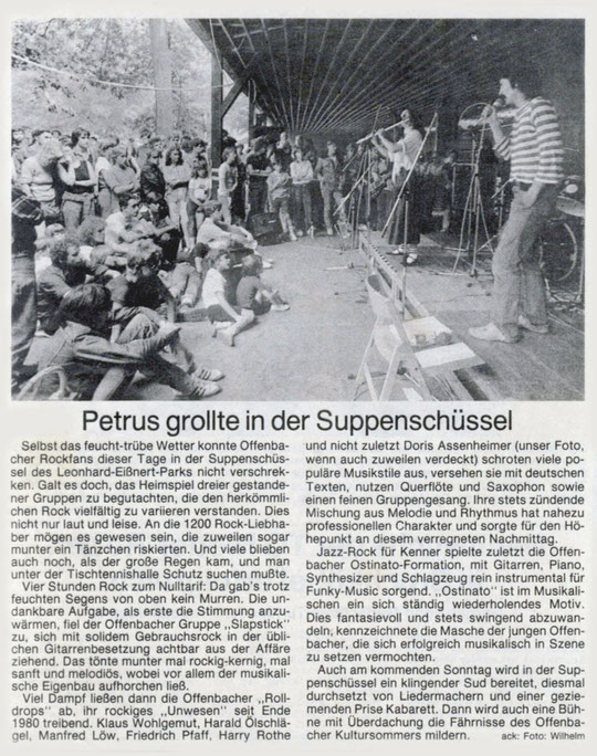 Offenbach Post, 11. August 1982