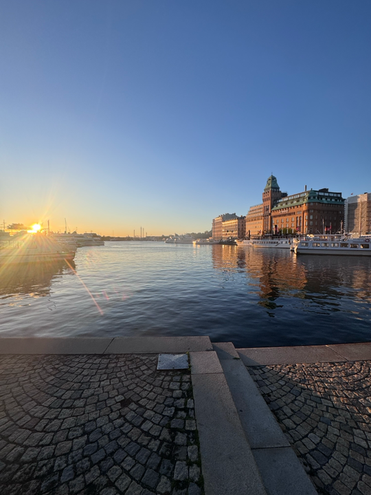 Morgens am Quai