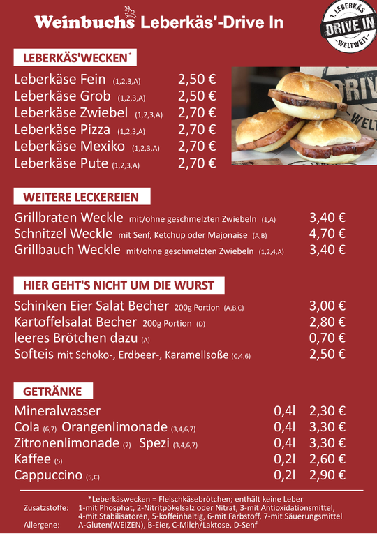 Leberkäs Drive In Öpfingen Angebot