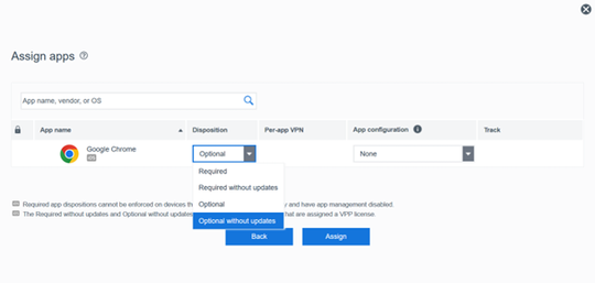 Assign Apps