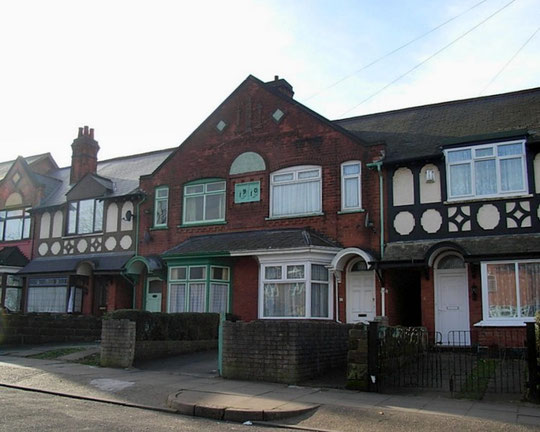 A terraced row in Drummond Road