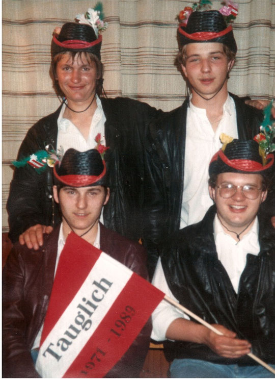 Jahrgang 1971: Erich Bogner, Richard Bittner, Johannes Eichelberger und Roman Gschwindl