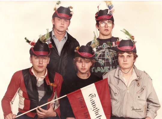 Jahrgang 1967: Alfred Lehner, Christian Bittner, Robert Eichelberger, Erwin Reyländer und Gerhard Baumgartner