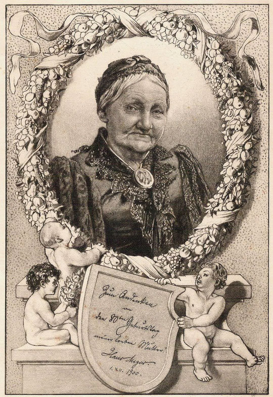 H.M. seiner Mutter Elise Meyer geb.Müller zum 80sten Geburtstag am 1.12.1900