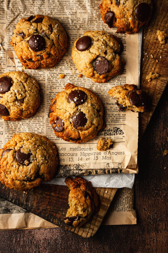 cookies sésame chocolat noir sans lactose