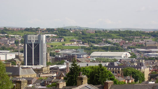 Skyline of Blackburn Town Centre