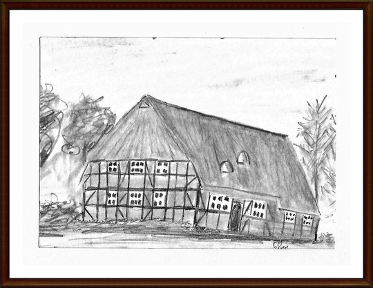 Handskizze Bauernhaus