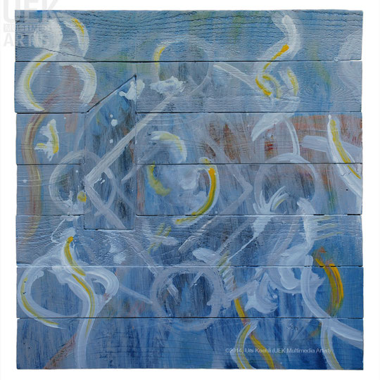 Subject Engulfs Object (2014) was exhibited at the Rogers Memorial Library, Southampton, NY