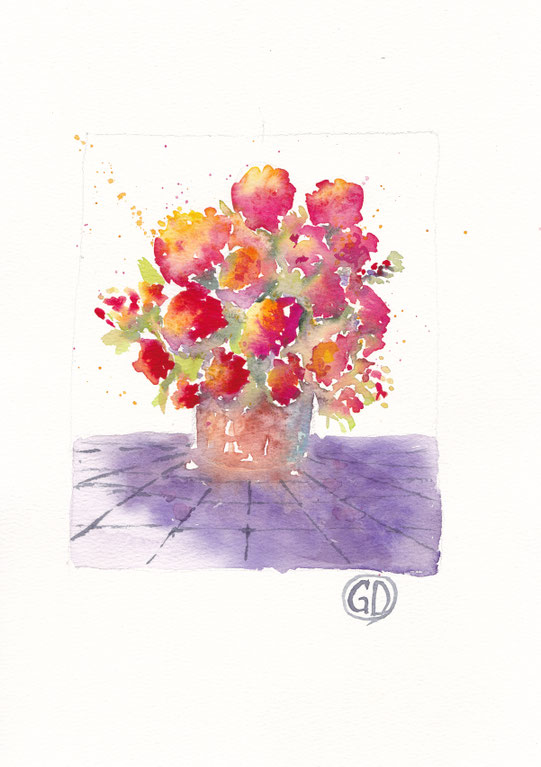 Blumen abstrakt, A4, 135€