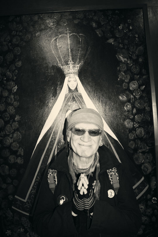 Paquito Clavel y la Virgen De la Rosa, Madrid 2016, foto: Mario Argumánez