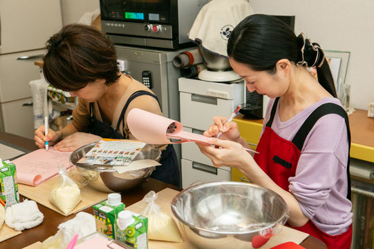 イタリア料理教室の生徒さん