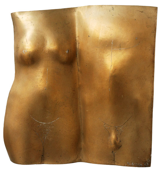 Paar II, 1993, Bronze, Höhe 28 cm
