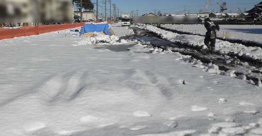 ～道路を造ろう～【森戸新田工区の場合】雪１