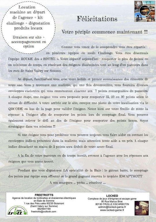 escape game-escap'trott-énigmes-trottinette électrique-draisienne-baie de somme-saint valery sur somme-activité famille-insolite-team building-entreprise-séminaire-electric bicycles-scooters-elektrofahrräd-elektroroller-elektrische fiets-elektrische step