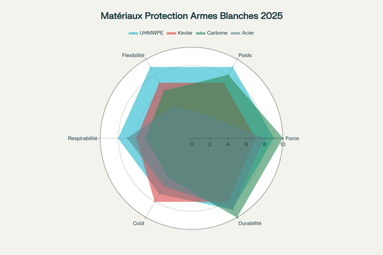 Comparatif des technologies de matériaux pour vêtements anti-armes blanches 2025