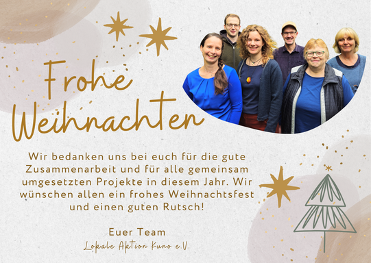 Weihnachtsgrüße vom Team Kuno