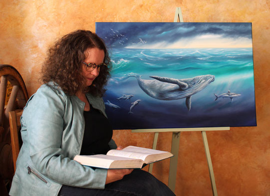 Hiob-Serie - Ausstellung - Kunst - Ölgemälde - Wal, Hai, Delphine - Meer - Unterwasser