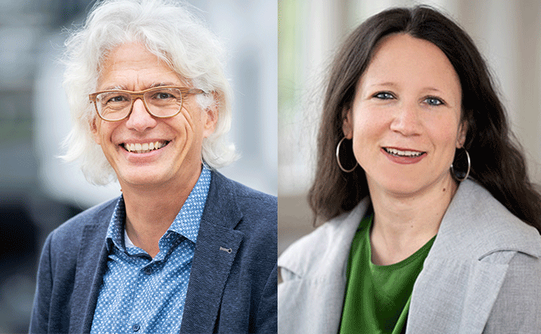 Porträt von Markus Wilhelm und Stefani Rinaldi, die gemeinsam den UNESCO-Lehrstuhl an der Pädagogischen Hochschule Luzern führen. (Bild: PH Luzern / zVg)